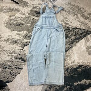Universal Thread Overalls Womens 6 Blue Denim Cotton Adjustable Straps One Piece